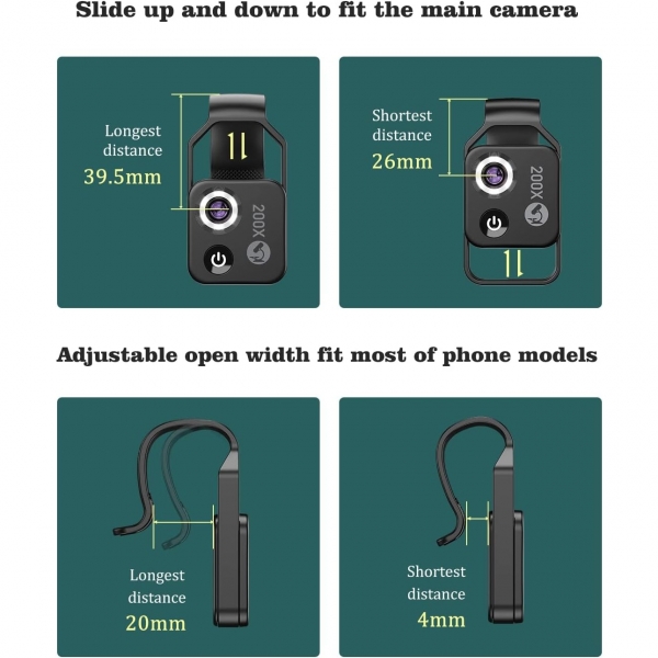 MIAO LAB LED Ikl Telefon Lensi (Siyah)