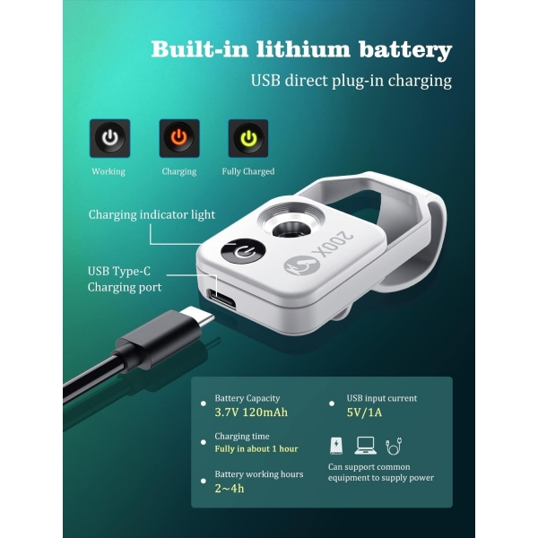 MIAO LAB LED Ikl Telefon Lensi (Beyaz)
