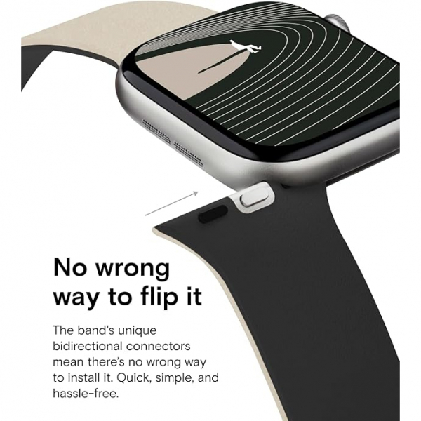 MOFT Apple Watch 11 46mm Silikon Kay-Wast Black