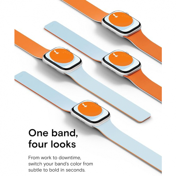 MOFT Apple Watch 11 46mm Silikon Kay-Wake Orange