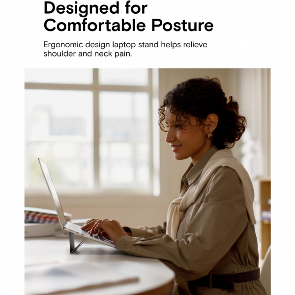 MOFT Hava Akl Laptop Stand (11.6 in-16 in)-Beige