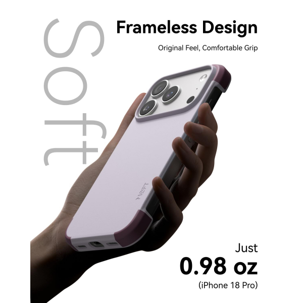 MOFT MOVAS iPhone 18 Pro Max �er�eveli MagSafe K�l�f-BlackBerry/Peony