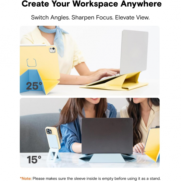 MOFT MacBook Pro/Air Ayarlanabilir K�l�f (13-14 in�)-Panna Cotta