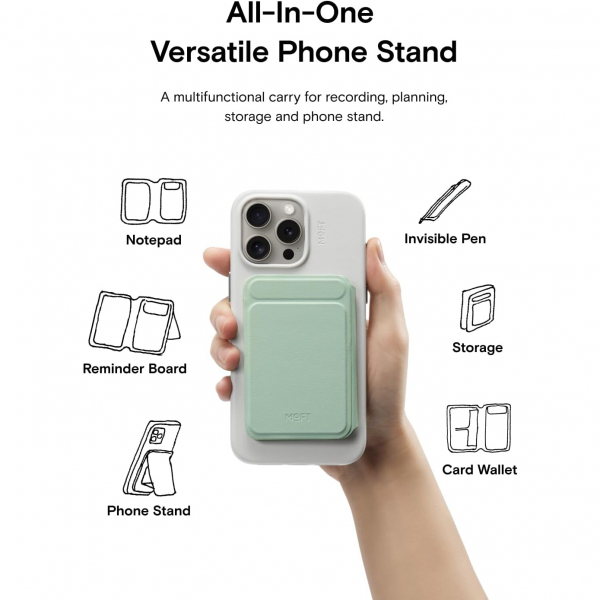 MOFT MagSafe Not Defterli Telefon Stand-Peppermint