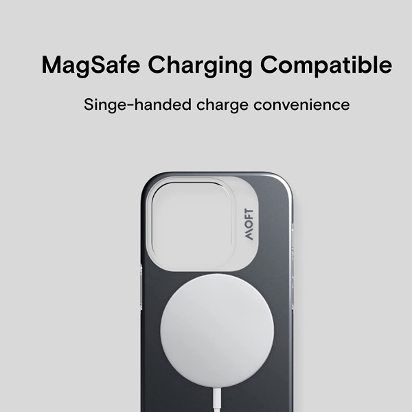 MOFT Snap Serisi Manyetik iPhone 14 Plus MagSafe Uyumlu Klf -Smoky Black