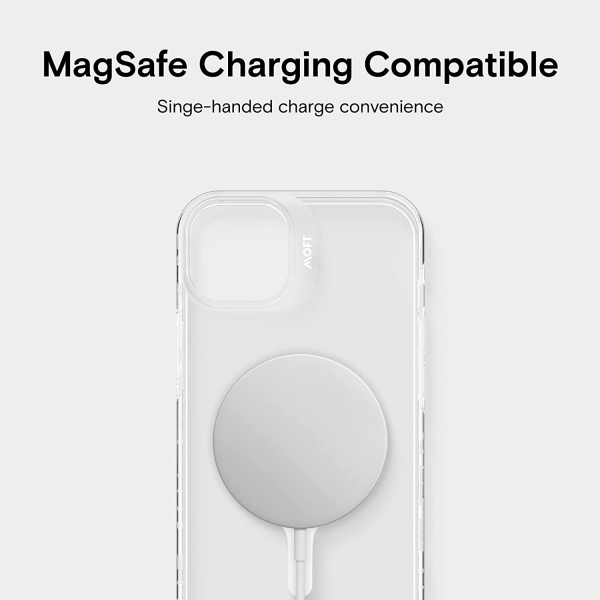 MOFT Snap Serisi Manyetik iPhone 14 Plus MagSafe Uyumlu Klf -Clear