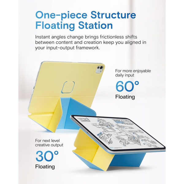 MOFT iPad Air M2/M3 Dynamic Folio K�l�f (13 in�)-Faded Jeans