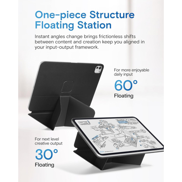 MOFT iPad Air 7.Nesil Dynamic Folio Klf (11 in)-Jet Black 