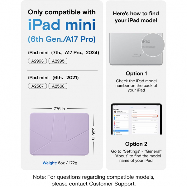 MOFT iPad Mini 7 Dynamic Folio K�l�f-Aqua