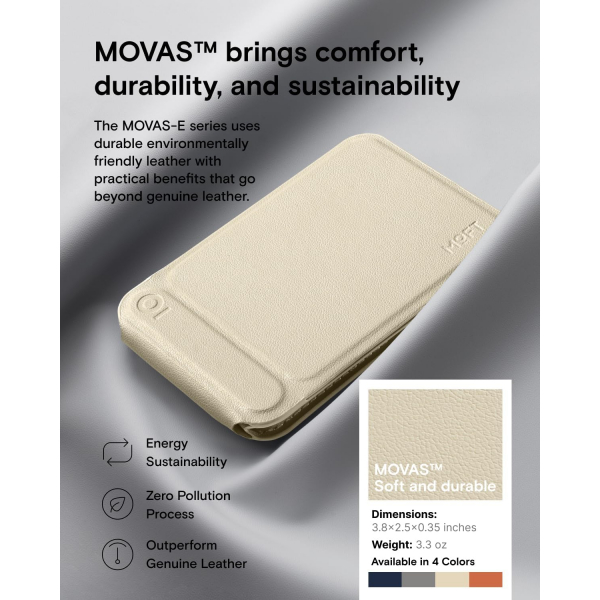 MOFT MOVAS Manyetik Czdan Stand-Beige