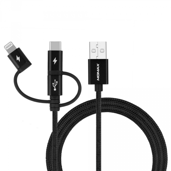 MOMAX USB arj Kablosu (1M)-Black