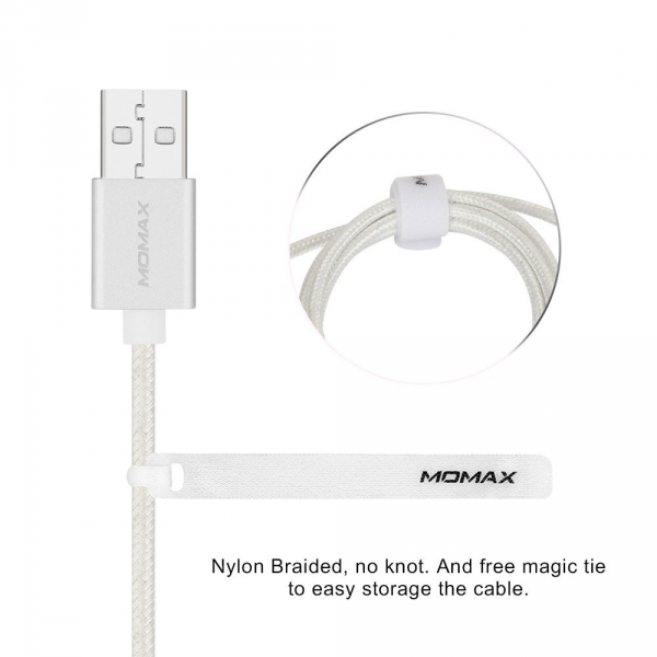 MOMAX USB arj Kablosu (1M)-White