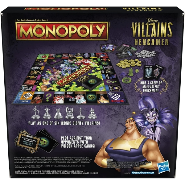 MONOPOLY Disney Villains Henchmen Edition Kutu Oyunu