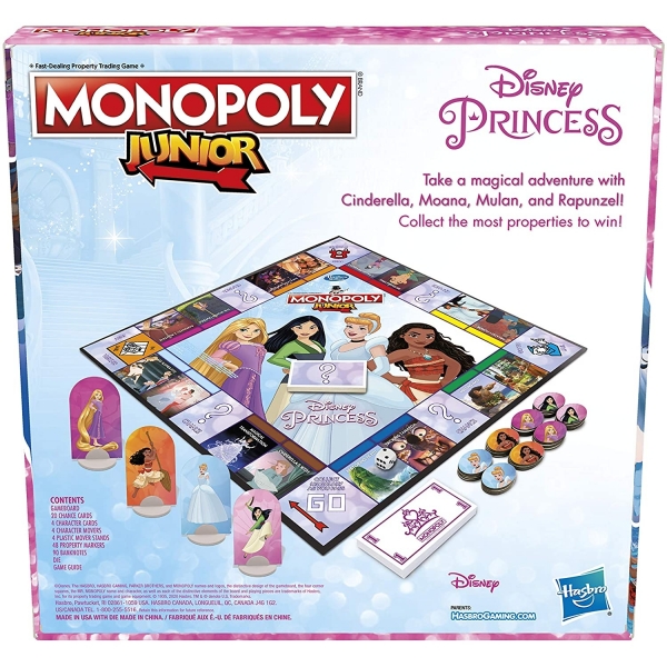 MONOPOLY Junior Disney Princess Edition Kutu Oyunu