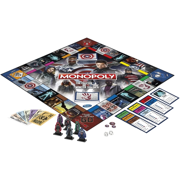 MONOPOLY Marvel Studios The Falcon and The Winter Soldier Edition Kutu Oyunu