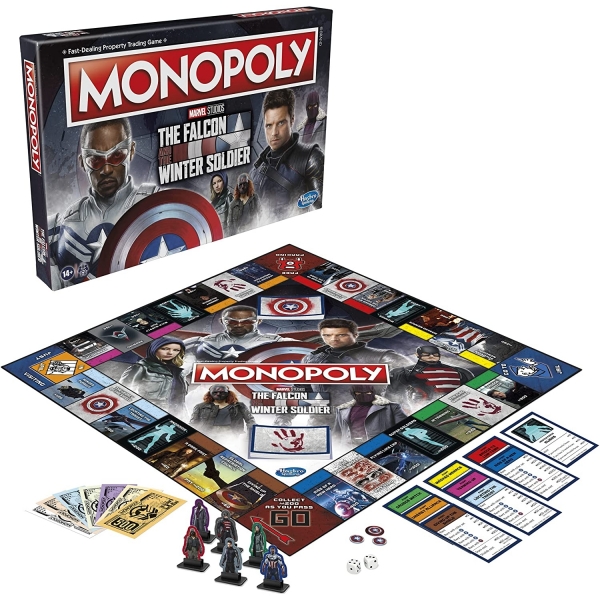 MONOPOLY Marvel Studios The Falcon and The Winter Soldier Edition Kutu Oyunu