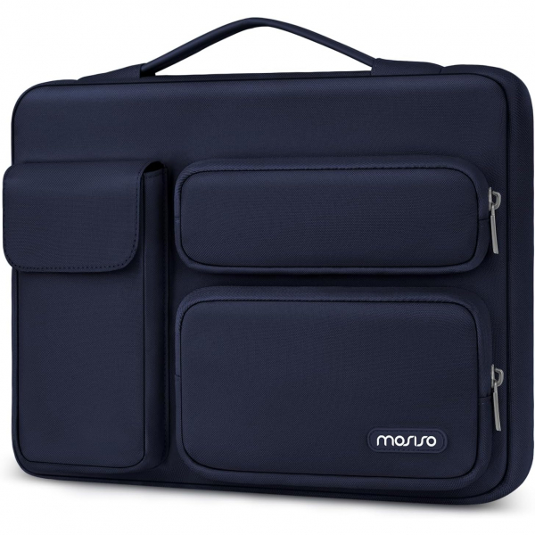 MOSISO 360 Koruyucu Laptop �antas� (16 in�)-Navy Blue