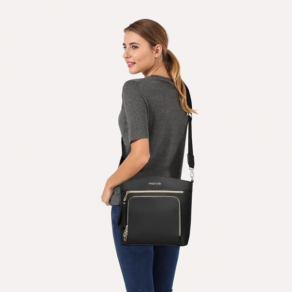 MOSISO Kadnlar in apraz anta-Black 