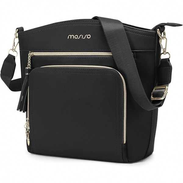 MOSISO Kadnlar in apraz anta-Black 