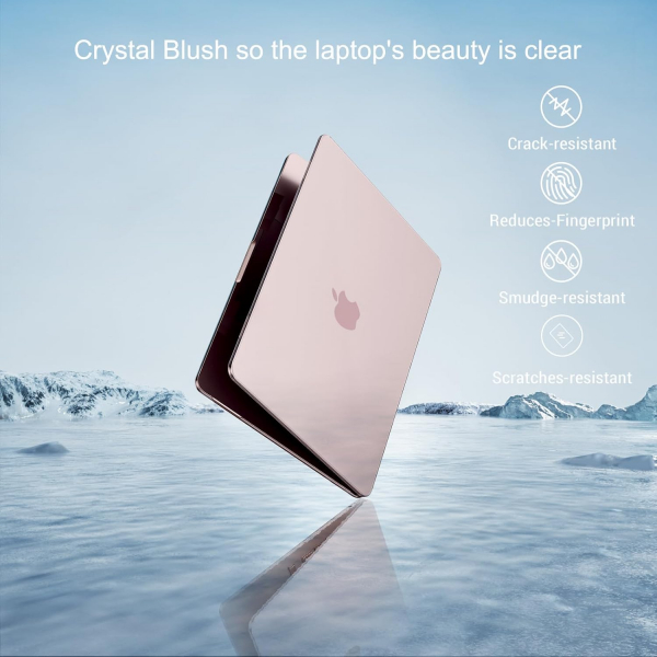 MOSISO Kristal Ultra �nce MacBook Neo Laptop K�l�f Seti-Crystal Blush