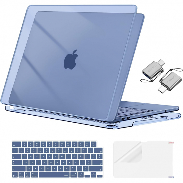 MOSISO Kristal Ultra �nce MacBook Neo Laptop K�l�f Seti-Crystal Indigo