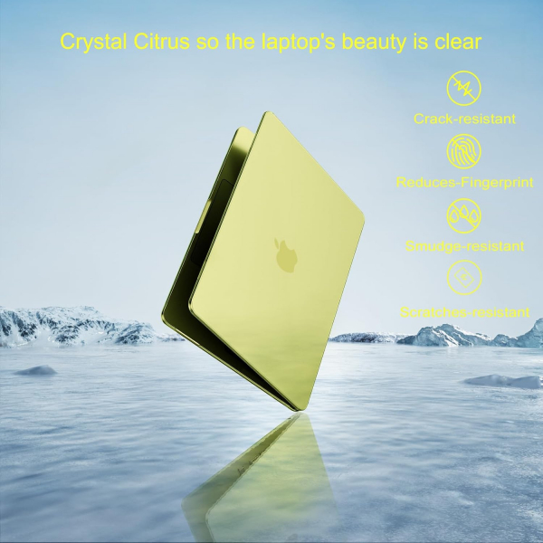 MOSISO Kristal Ultra �nce MacBook Neo Laptop K�l�f Seti-Crystal Citrus