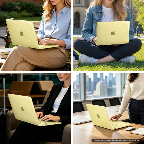 MOSISO Kristal Ultra �nce MacBook Neo Laptop K�l�f Seti-Crystal Citrus