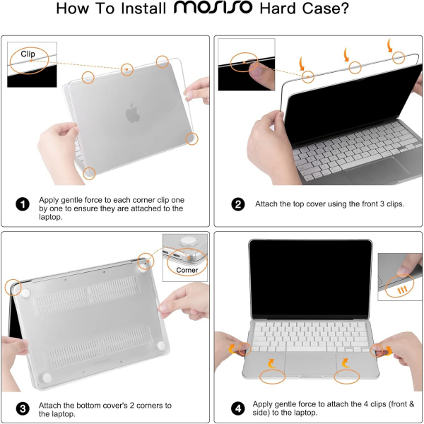 MOSISO Kristal Ultra �nce MacBook Neo Laptop K�l�f�-Crystal Clear