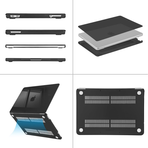 MOSISO Kristal Ultra �nce MacBook Neo Laptop K�l�f�-Crystal Black