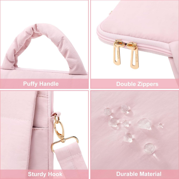 MOSISO Laptop Omuz antas (15-16 in)-Pink 