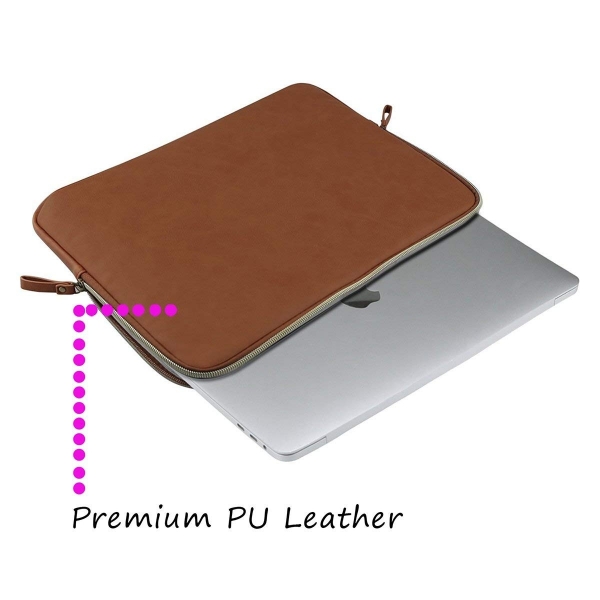 Mosiso Deri Laptop antas (13-13.3 in)-Brown