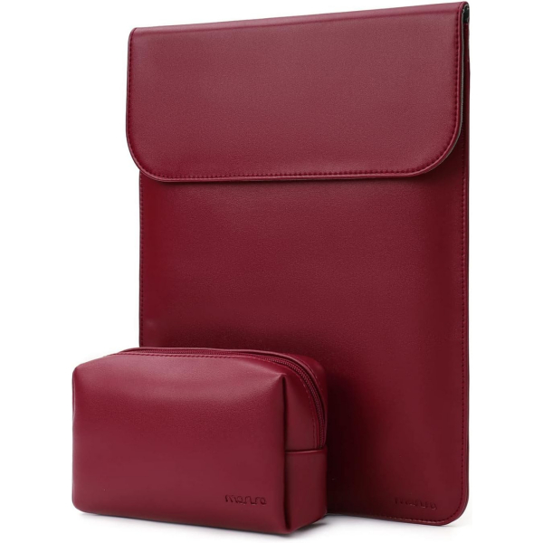 MOSISO MacBook Air/Pro Uyumlu anta (13 in)-Wine Red