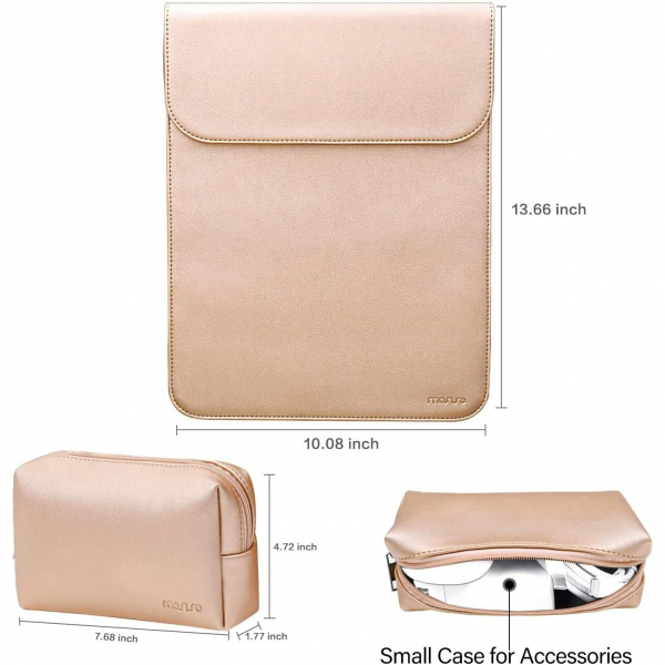 MOSISO MacBook Air/Pro Uyumlu anta (13 in)-Rose Gold