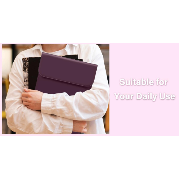 MOSISO MacBook Air/Pro Uyumlu anta (13 in)-Plum
