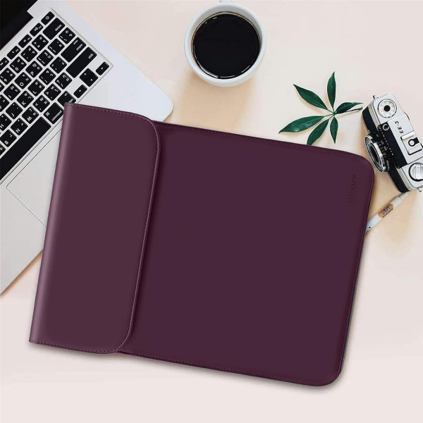 MOSISO MacBook Air/Pro Uyumlu anta (13 in)-Plum