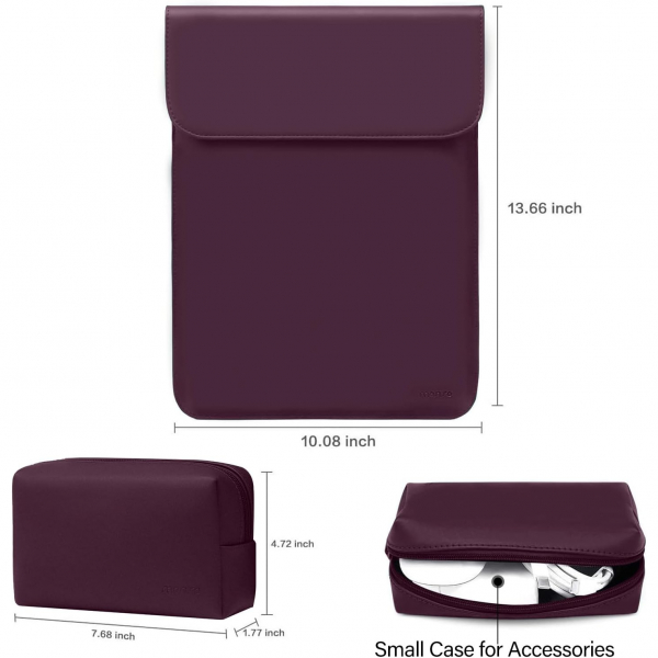 MOSISO MacBook Air/Pro Uyumlu anta (13 in)-Plum