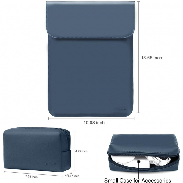 MOSISO MacBook Air/Pro Uyumlu anta (13 in)-Peacock Blue