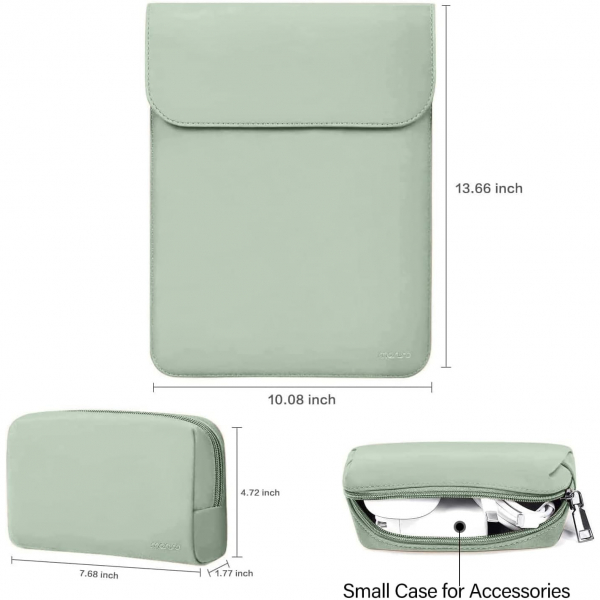 MOSISO MacBook Air/Pro Uyumlu anta (13 in)-Mint Green