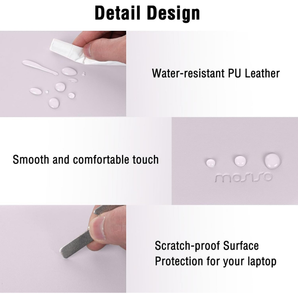 MOSISO MacBook Air/Pro Uyumlu anta (13 in)-Dusty Lilac