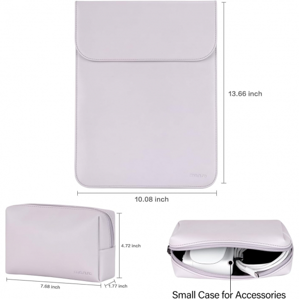 MOSISO MacBook Air/Pro Uyumlu anta (13 in)-Dusty Lilac