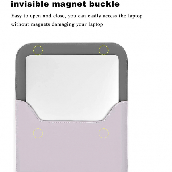 MOSISO MacBook Air/Pro Uyumlu anta (13 in)-Dusty Lilac