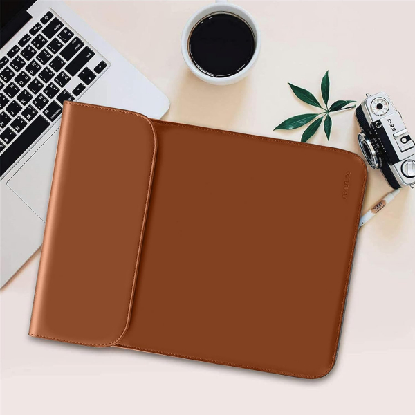 MOSISO MacBook Air/Pro Uyumlu anta (13 in)-Brown 
