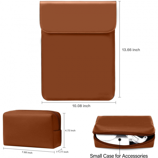 MOSISO MacBook Air/Pro Uyumlu anta (13 in)-Brown 