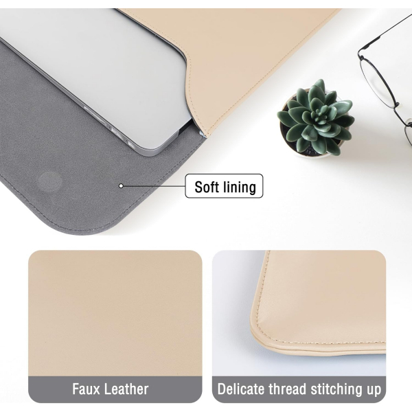 MOSISO MacBook Air/Pro Uyumlu anta (13 in)-Apricot 