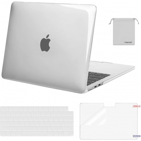 MOSISO MacBook Air Koruyucu Klf (13.6 in)-Clear