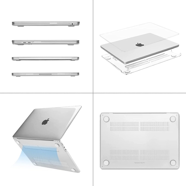 MOSISO MacBook Air Koruyucu Klf (13.6 in)-Baby Pink