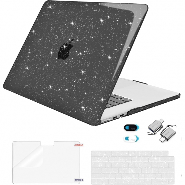 MOSISO MacBook Air M4/M3/M2 Uyumlu Klf (15 in)-Black