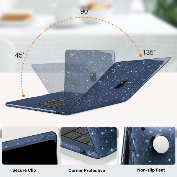 MOSISO MacBook Air M4/M3/M2 Uyumlu Klf (15 in)-Midnight Blue