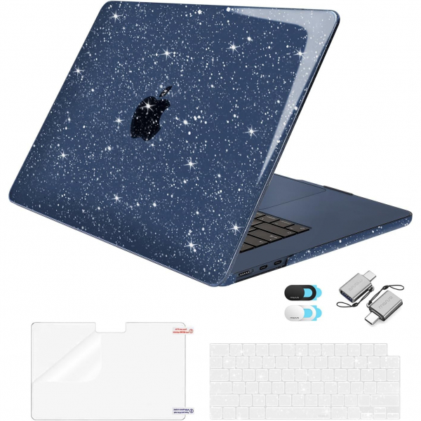 MOSISO MacBook Air M4/M3/M2 Uyumlu Klf (15 in)-Midnight Blue