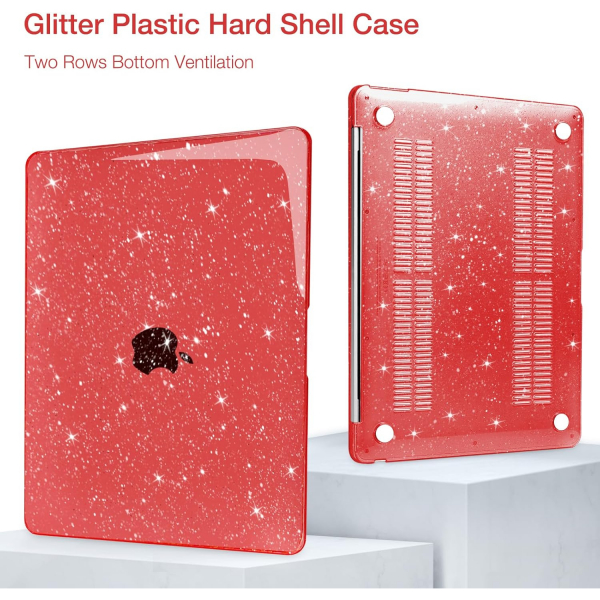MOSISO MacBook Air M4/M3/M2 Uyumlu Klf (15 in)-Red